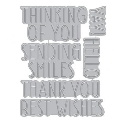 Hero Arts BetterPress & Foil Plates -Best Wishes